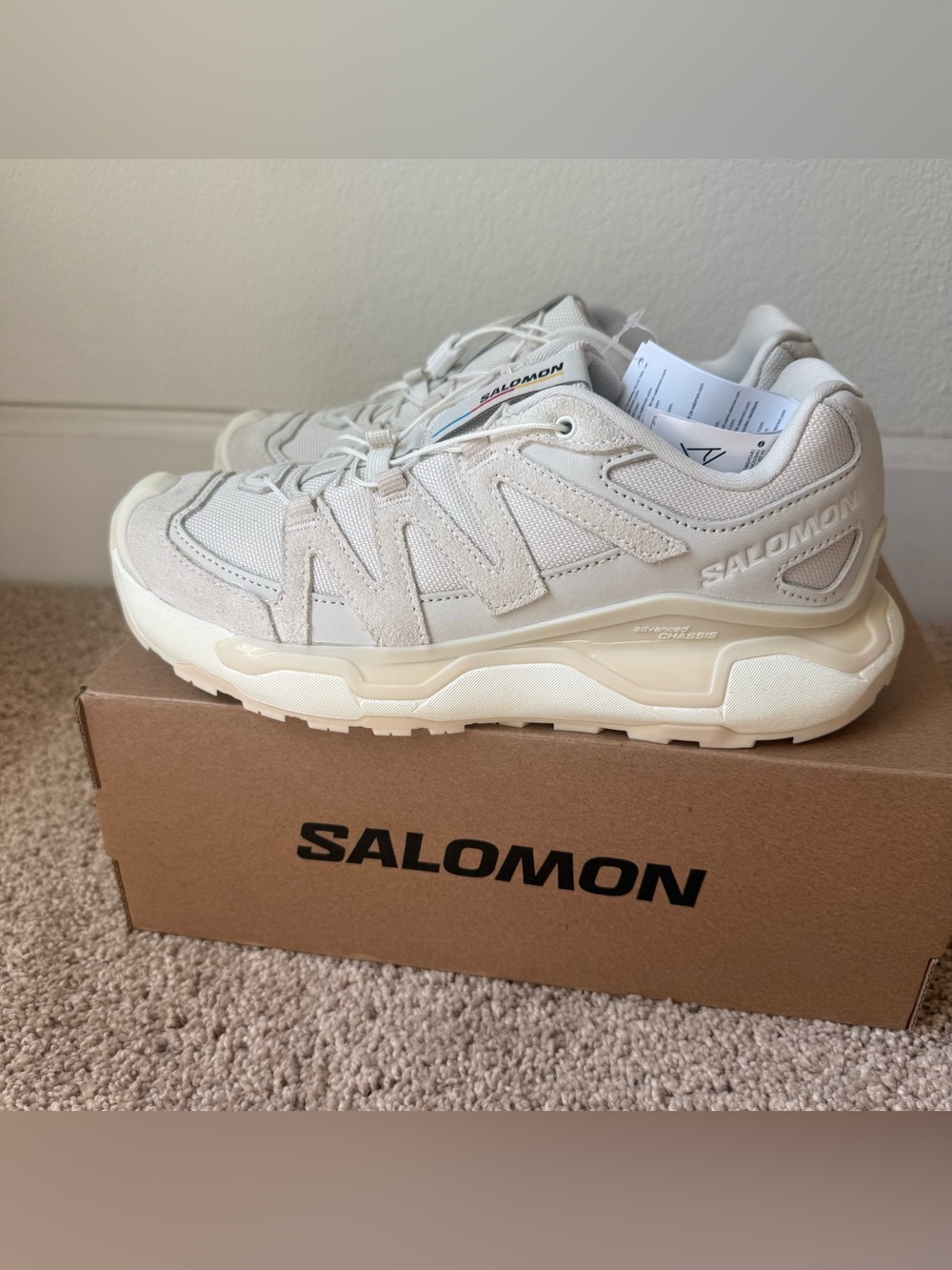 Salomon XC Roam Leather Size 6 Almond Milk - Picture 8 of 17